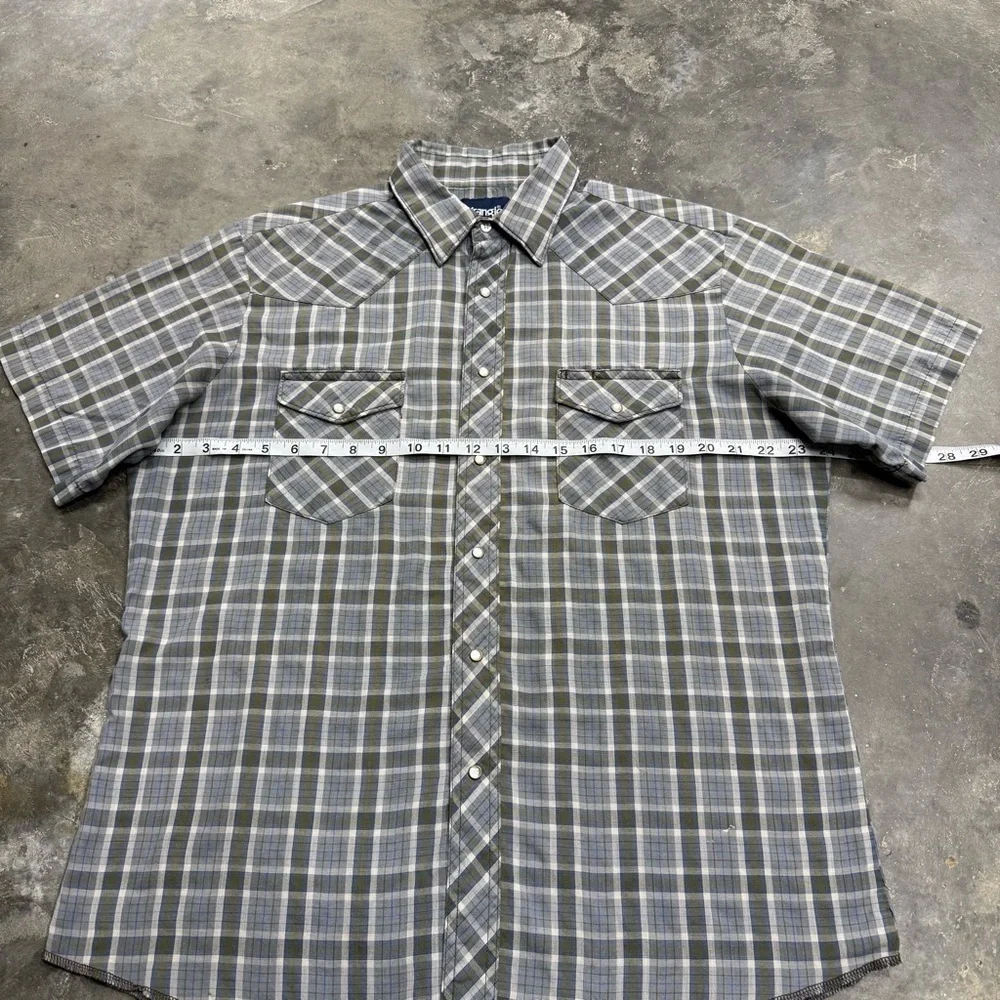Wrangler Vintage Brushpopper Pearl Snap Western Shirt - Picture 6 of 9